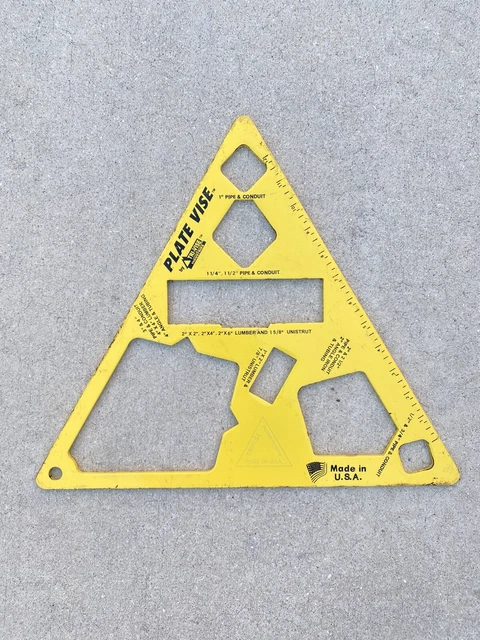 Tri-Vise Plate Vise For Pipe Conduit Tubing Angle Iron Lumber Unistrut