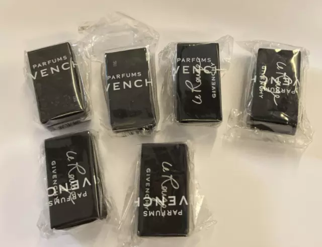 Restposten Konvolut Givenchy Mini Le Rouge Lippenstift x 6 rosa Verband