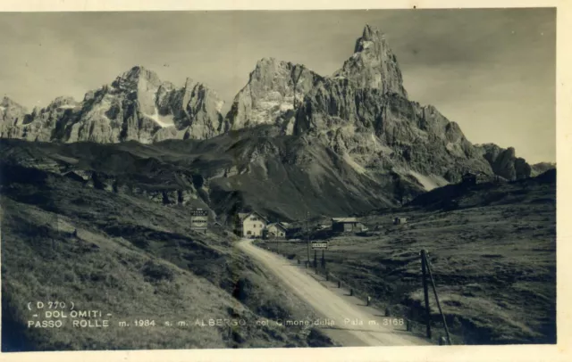 TRENTO. Dolomiti. Passo ROLLE. Albergo. Vg. c/fr. 1932.