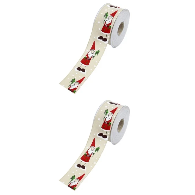 2 rollen von Band Cartoon DIY Geschenk Band Weihnachten Band Verpackung Streifen 3