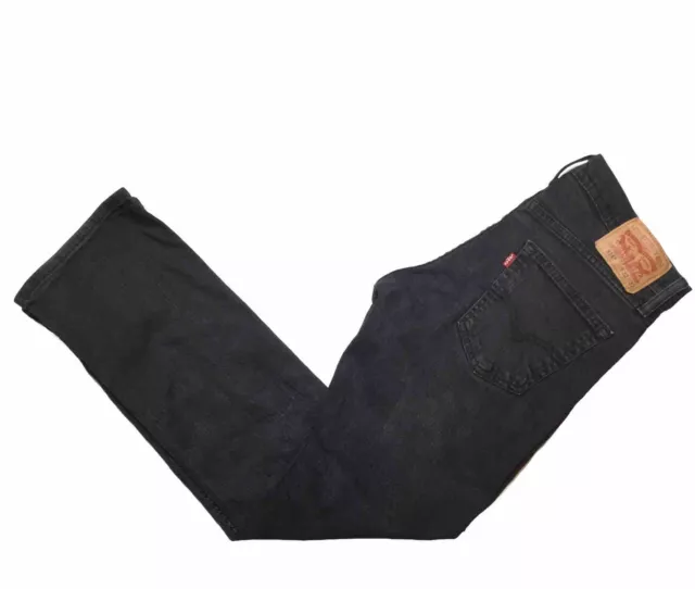 Levi’s 514 32x32 Black/Dark Charcoal Jeans Actual 35 3/8”x32 5/8” Medium Wash