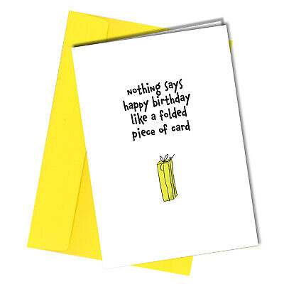#1466 Nothing Says Birthday Like Birthday Greetings Card Funny Rude