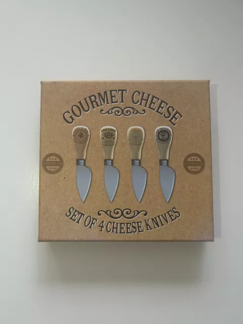 Creative Tops Cheese Knives Gourmet Cheese Knives 4 Set Ceramic decorated cheese