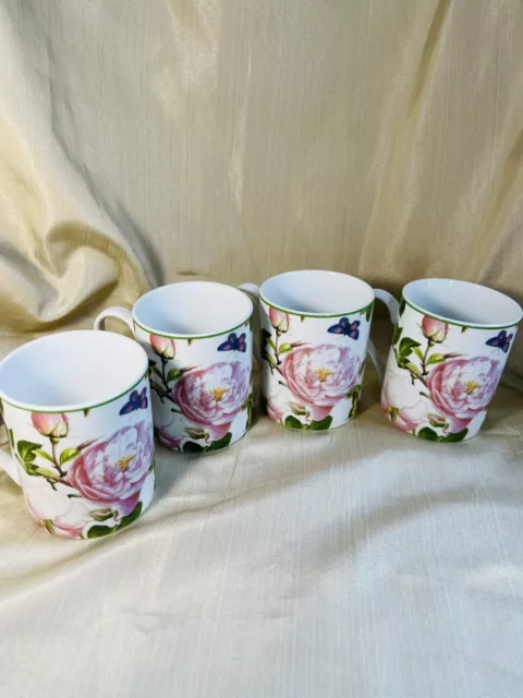 portmeirion botanic garden- 4 Home Roses Coffee, Tea Mugs  Beautiful!