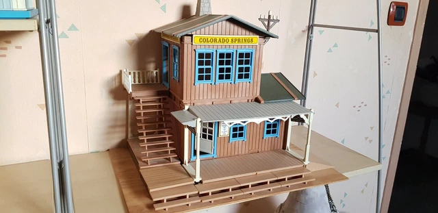 Playmobil 3770 – Gare Colorado Springs – Western – Vintage 1992 – Neuf Boîte D'origine