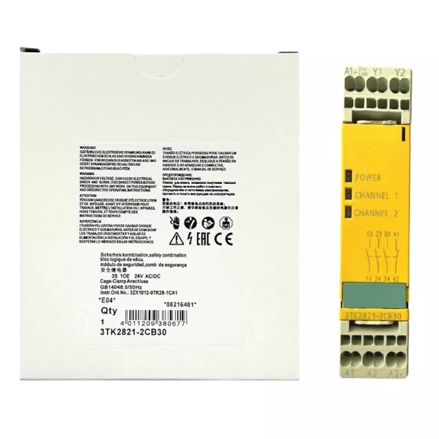 For SIEMENS 3TK2821-2CB30 Safety Relay Module