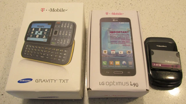 Lot of Used Blackberry, Gravity, and Optimus Mobile Phones