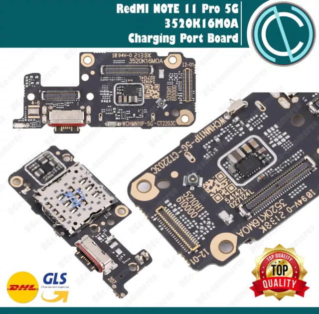 Connettore Di Ricarica Per Redmi Note 11 Pro 5G Ricambio Charging Port Board