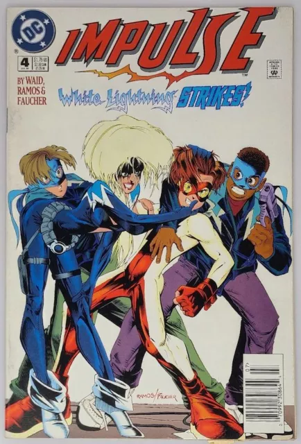 Impulse 4 DC Comics 1995 VG Mark Waid Humberto Ramos