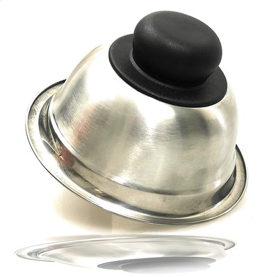 Cabilock Copertura per Cottura a Vapore in Acciaio Inox Copertura per Hamburger a Cupola di Formaggio Copertura per Hamburger Che Serve Copertura per Alimenti per Cucina Piastra Cottura 