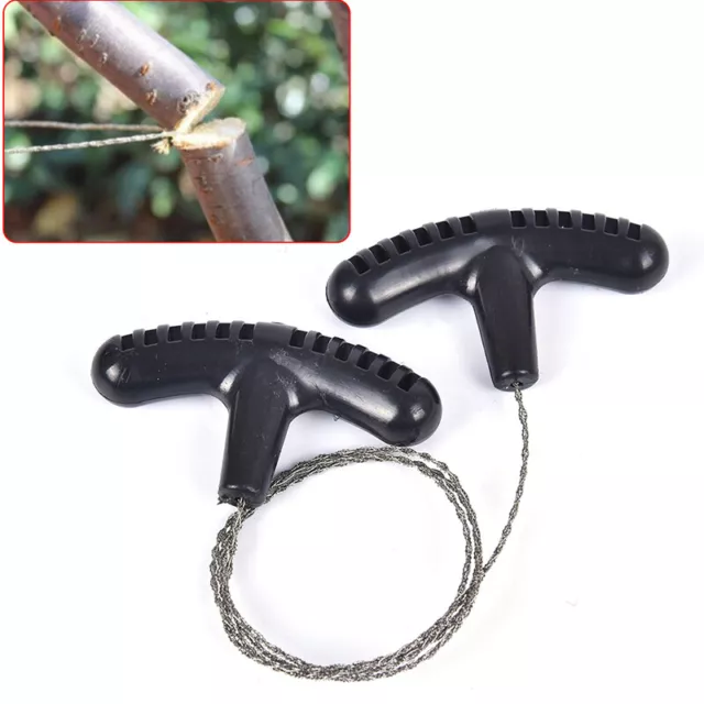 Camping Hiking Pocket Saw Wire Emergency Survive Tool Stainless Steel Wire F^-^