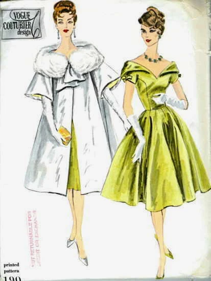 Robe Vintage Vogue Par Jean Muir 1972 – Motif B36, Patron Complet Non Découpé, Collector