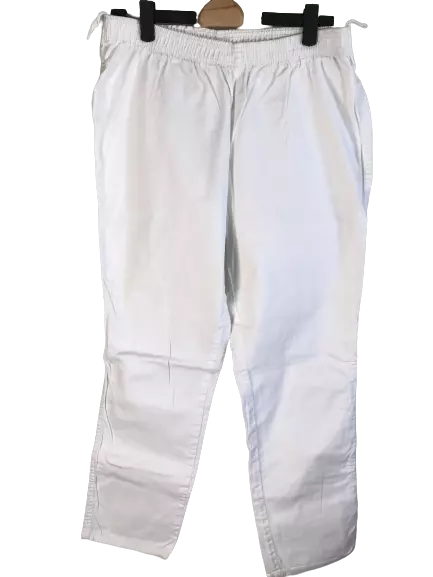 Pantalon Jeans Stretch Femme Blanc Elastique Occasion Bonne Qualité Taille38/40