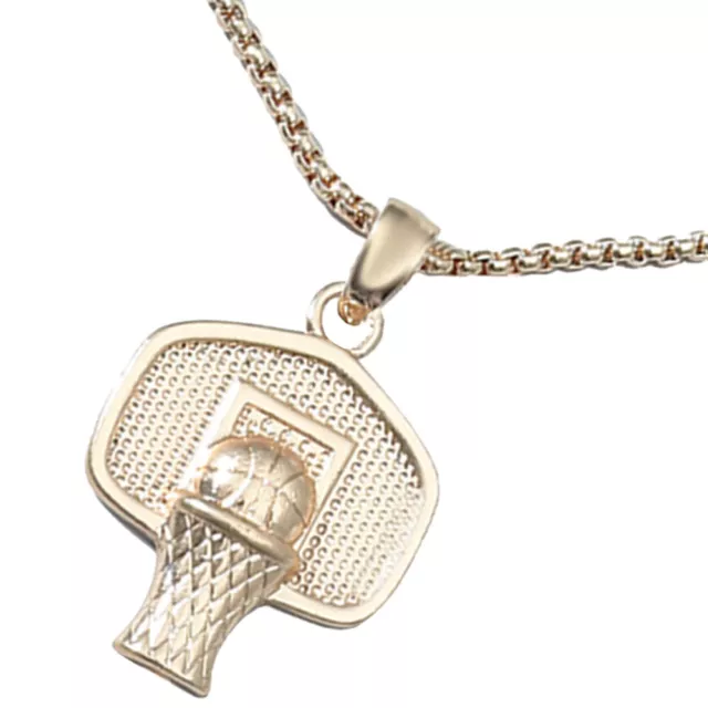 Collier Panier De Basket Gift for Men Pendentif Européen Américain