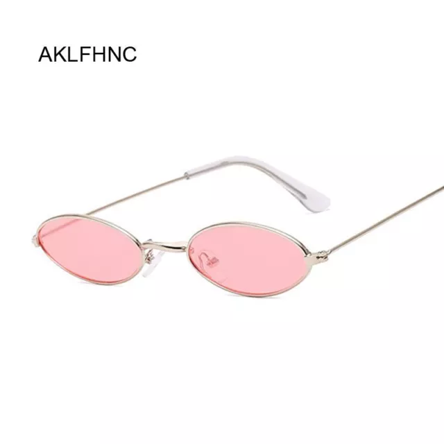 Black Round Sunglasses - Small Frame Oval Shades Women Fashion Eyewear Accessory