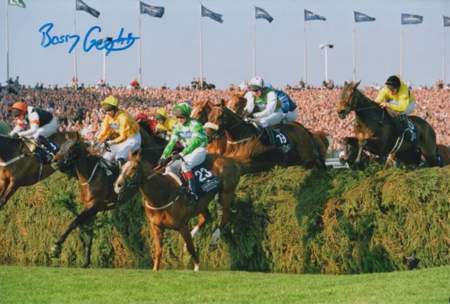 Barry Geraghty Hand Signed 12X8 Photo Monty's Pass Horse Racing Autograph 1