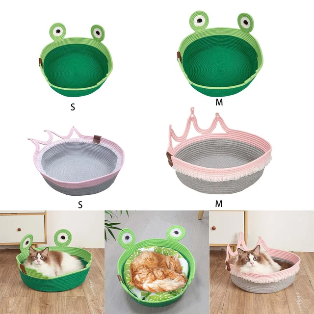 Cat Bed Woven Rope Wear Resistant Pet Supplies Kennel Breathable Handmade Pets