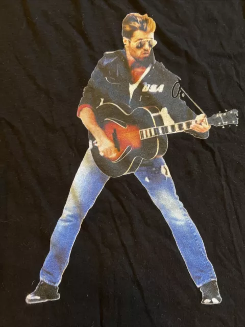 NWOT George Michael Solo Ex-Wham! w/out Andrew Ridgely Concert Shirt Large Black