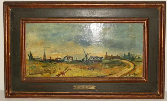 tableau Roland Dubuc Huile sur bois paysage