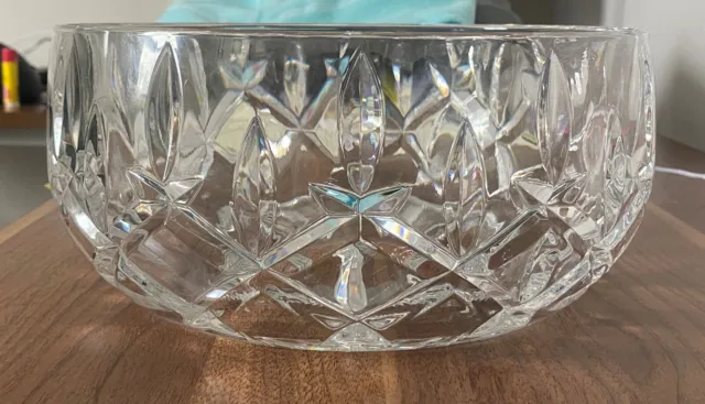 Hand Cut Large Crystal Bowl