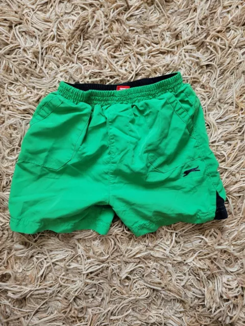 Pantaloncini da nuoto per ragazzo Regno Unito età 5-6 anni verdi
