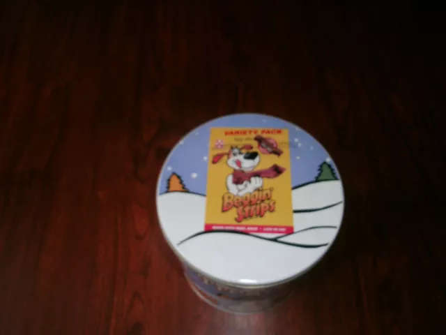 Vintage Purina Beggin Strips Large doggie treat Tin 3