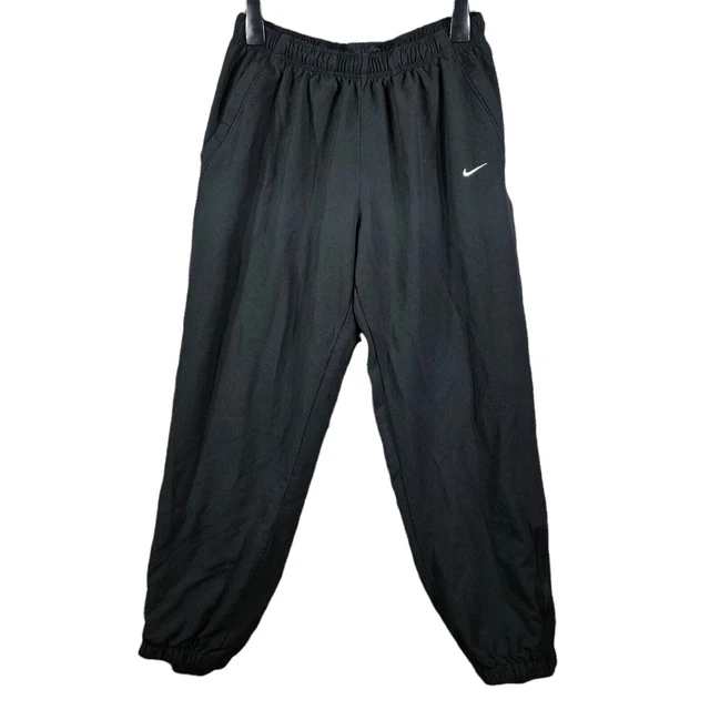 Tuta Nike Donna Bottoms Joggers Large Nero Retro Y2K 00s Vintage