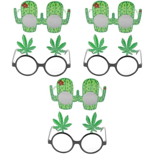 6 Pcs Party Photo Booth Props Luau Glasses Summer Birthday Child