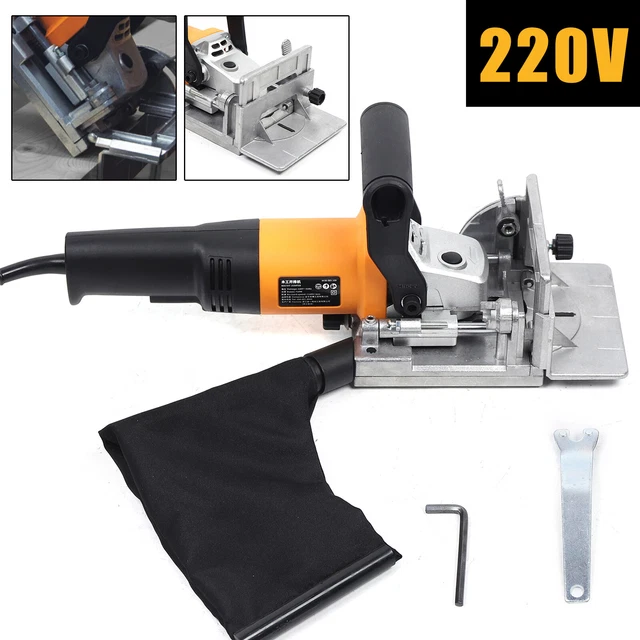 220 V fresadora de tacos planos fresadora fresadora de láminas fresadora de ranuras ángulo y ajuste de profundidad