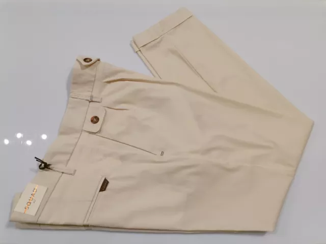 Pantalone Uomo Slim Fit Squad2 Corfù Con Doppia Pince Panna Nuovi Arrivi Pri/Est