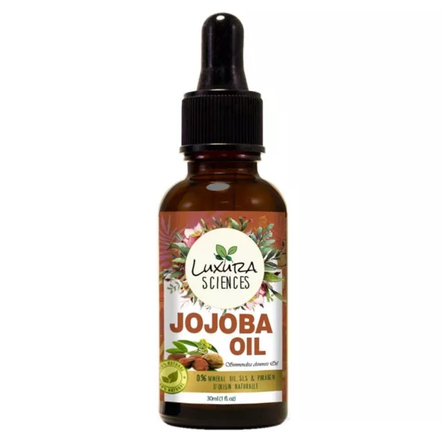 JOJOBA OIL 100% Pure Cold Pressed Natural Unrefined Moisturizer for Skin Hair