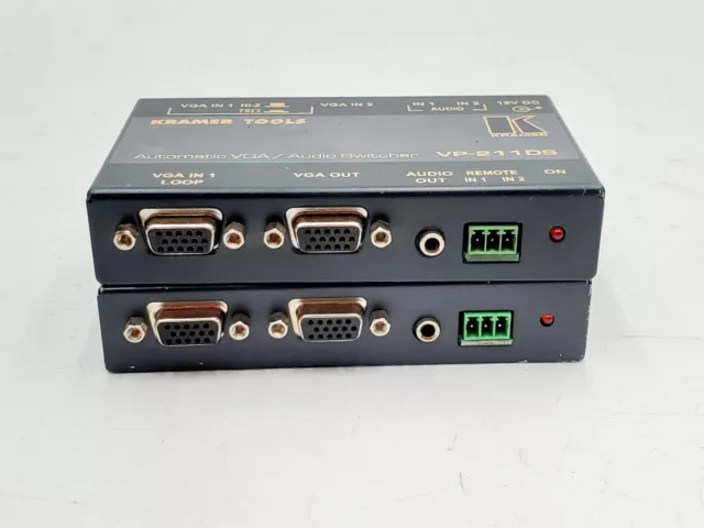 LOTE DE 2 - Interruptor de audio automático VP-211DS VGA/herramientas Kramer VP-211DS