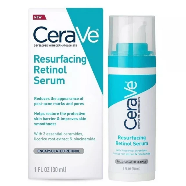 RENEWING RETINOL 30ML CeravE Resurfacing Skin Hydrating Hyaluronic Acid