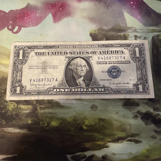 # V41687317A One Dollar $1 Series of 1957B Silver Certificate