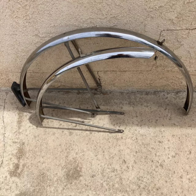 Vintage Schwinn Bicycle Chrome Fender Set 26 S5/S6 Caliper Brake W/ Reflector Vintage Schwinn Bicycle Chrome Fender Set 26 S5/S6 Caliper Brake W/ Reflector