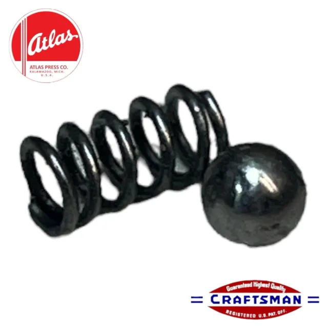 6” Atlas Craftsman 101 618 Lathe 1/2 Nut / Back Gear / Index Pin Spring Detent