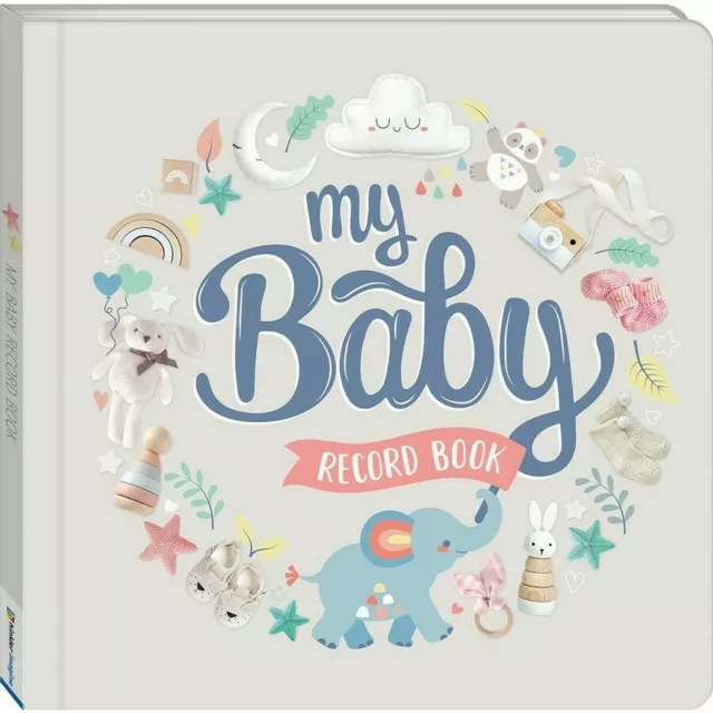 My Baby Record Book Padded Hardcover Book Hinkler Keepsake Baby Shower Gift NEW