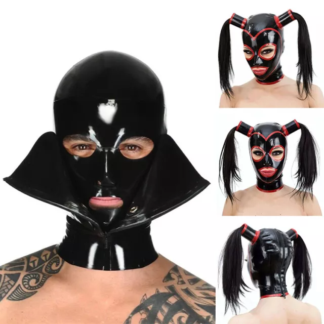 ADULT FACE MASK Breathable Balaclava Hoods Sexy Full Coverage Mask Shiny  Party £9.59 - PicClick UK