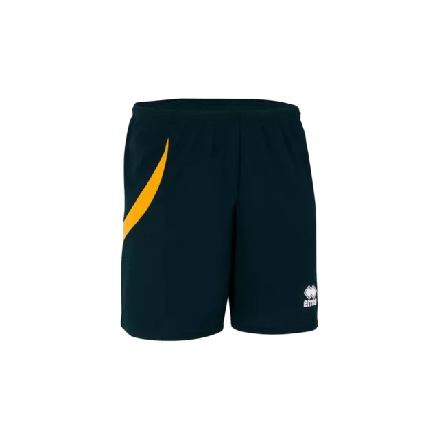 Errea Neath Football Shorts - Black/Amber - Various Sizes Available