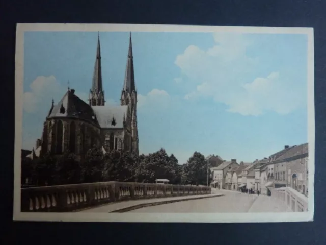 SARRALBE  Saaralben Moselle CPA 57 place de l'eglise et pont sur la sarre