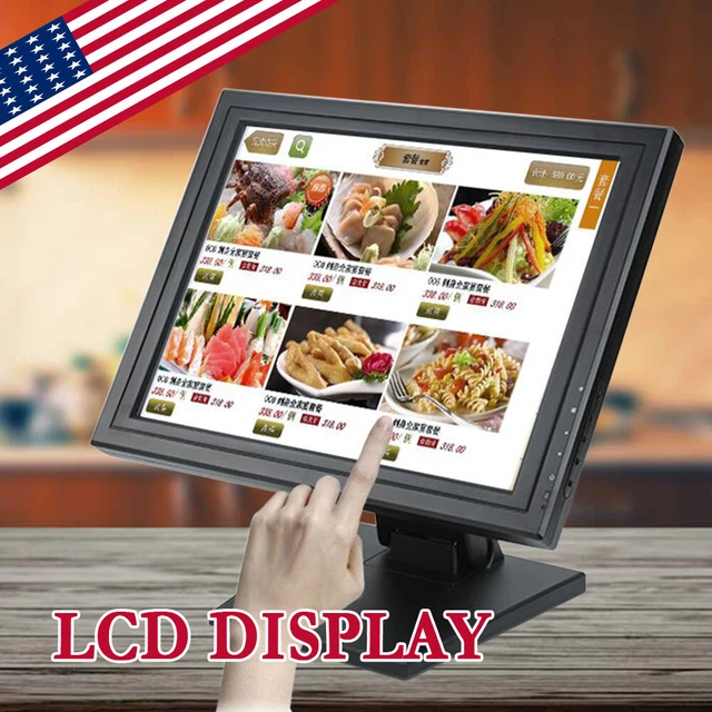 15& TOUCH SCREEN POS Stand LCD TouchScreen Monitor Retail Kiosk