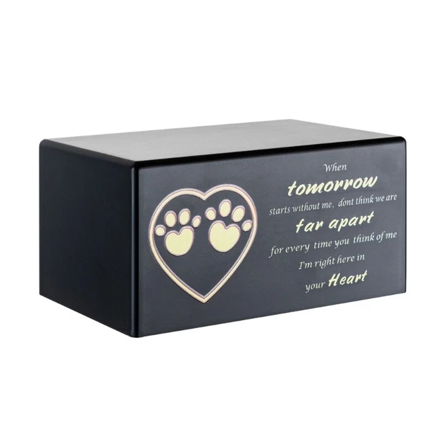 Pet Wood Urns Passed Away Dog Ashes Pet Heart Commemorate Ornaments