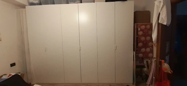 Supporti Asta Appendiabiti Per IKEA PAX KOMPLEMENT - Bianchi, Confezione 2 Pezzi Con Viti - Foto 6