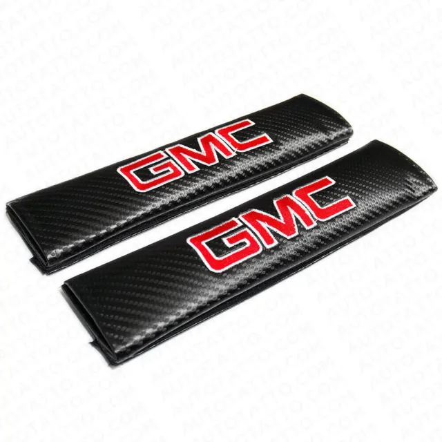 GMC Sport Carbon Car Seat Belt Safety Shoulder Strap Cushion Pad Harness