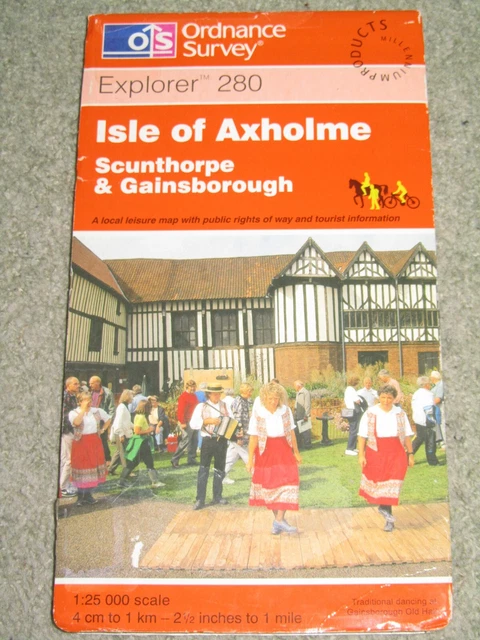 Ordnance Survey Explorer 1:25,000: Sheet 280 Isle of Axholme - 2000 edn.