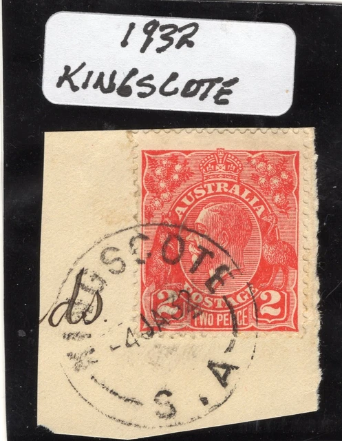 SOUTH AUSTRALIA POSTMARK 1932 Kingscote complete on KGV $5.00 - PicClick AU