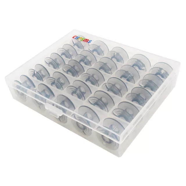 25Plastikspule mit Box Passt für Elna 300,1010,1500,1600,2002,6005,7000 CE20