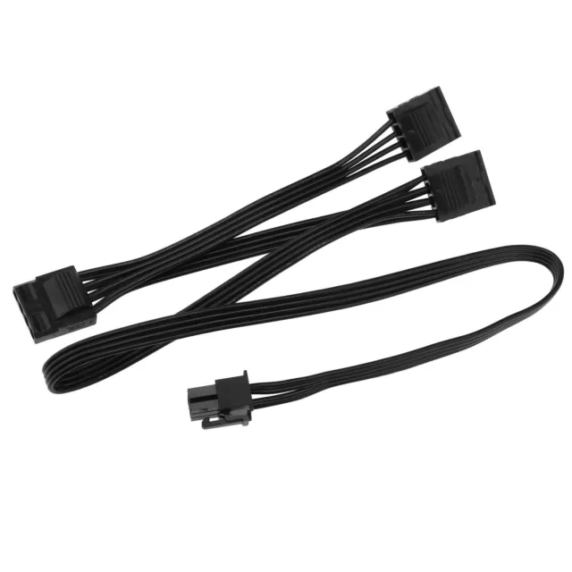6 Pin to 3X 4 Pin IDE Molex Adapter Cable Hard Drive Power Cable Fits Seasonic
