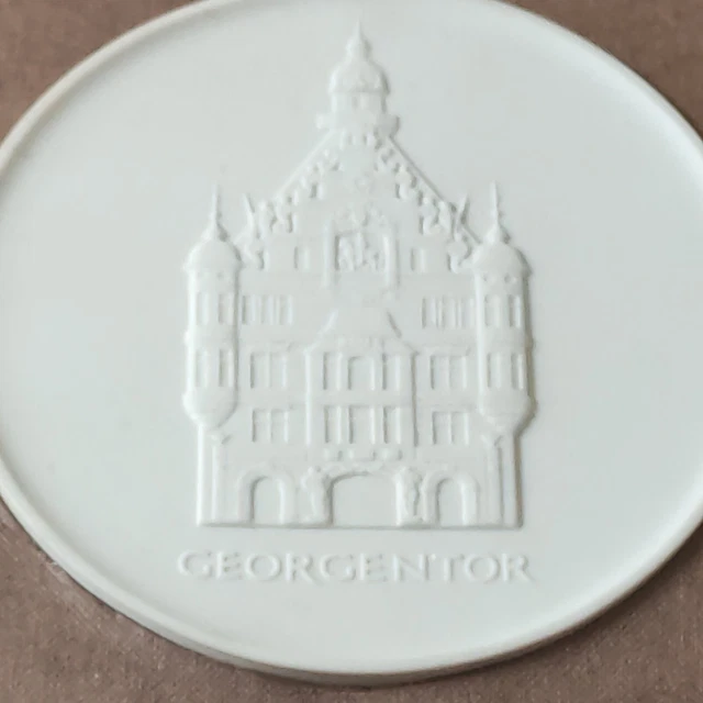 Meissen Bild  - Plakette gerahmt DDR Georgentor Dresden 1. Wahl  gut erhalten