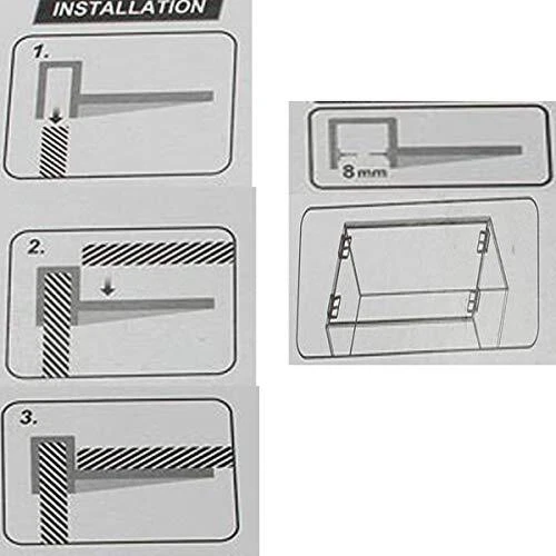 Weilan 8mm Aquarium Fish Tank Glass Cover Clip Lid Support Holder Acrylic for... 2